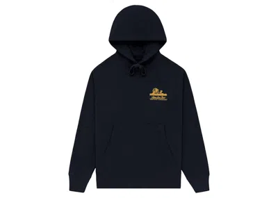 Pre-owned Aimé Leon Dore Men's Aime Leon Dore Unisphere Hoodie In Navy Blue