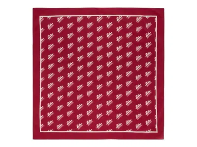 Pre-owned Aimé Leon Dore Men's Aime Leon Dore Unisphere Repeat Print Bandana In Red/cream