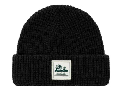 Pre-owned Aimé Leon Dore Men's Aime Leon Dore Waffle Knit Beanie In Black