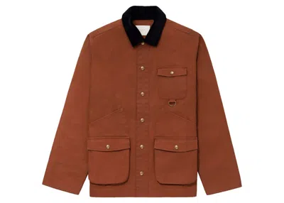 Pre-owned Aimé Leon Dore Men's Aime Leon Dore Waxed Canvas Hunting Jacket In Brown