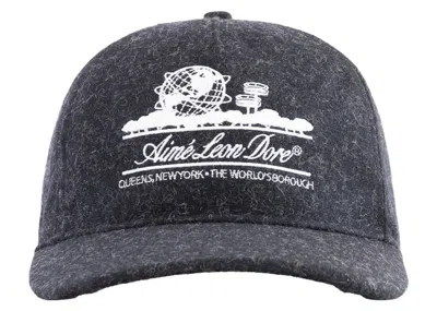 Pre-owned Aimé Leon Dore Men's Aime Leon Dore Wool Unisphere Hat In Grey