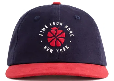 Pre-owned Aimé Leon Dore Men's Aime Leon Dore X New Balance Colorblock Hat In Blue/red