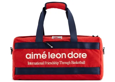Pre-owned Aimé Leon Dore Men's Aime Leon Dore X New Balance Duffle Bag In Red