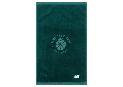 Pre-owned Aimé Leon Dore Men's Aime Leon Dore X New Balance Game Towel In Green