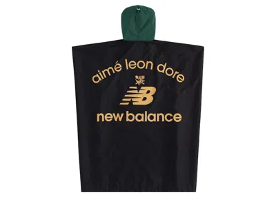 Pre-owned Aimé Leon Dore Men's Aime Leon Dore X New Balance Marathon Poncho In Black