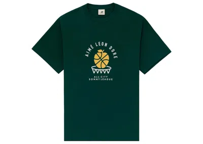 Pre-owned Aimé Leon Dore Men's Aime Leon Dore X New Balance Sonny League Tee Shirt In Green