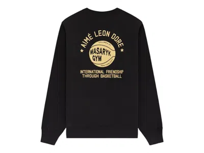Pre-owned Aimé Leon Dore Men's Aime Leon Dore X New Balance Sonny Ny Iftb Crewneck Sweatshirt In Black
