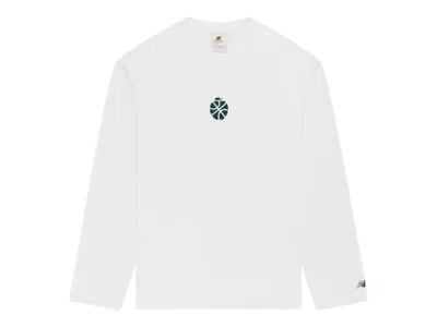Pre-owned Aimé Leon Dore Men's Aime Leon Dore X New Balance Sonny Ny Practice Tee Shirt In White