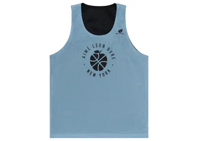 Pre-owned Aimé Leon Dore Men's Aime Leon Dore X New Balance Sonny Ny Reversible Jersey In Black/blue