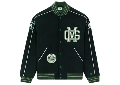 Pre-owned Aimé Leon Dore Men's Aime Leon Dore X New Balance Sonny Ny Varsity Jacket In Green