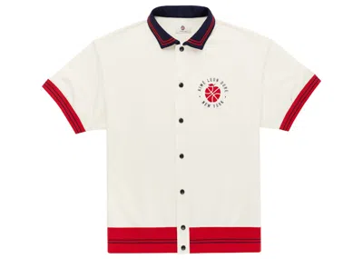 Pre-owned Aimé Leon Dore Men's Aime Leon Dore X New Balance Warm Up Shirt In White