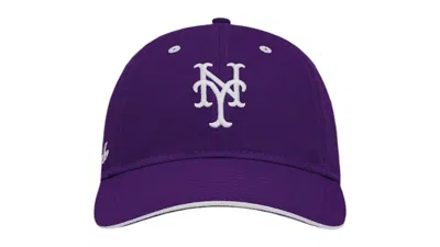 Pre-owned Aimé Leon Dore Men's Aime Leon Dore X New Era Mets Souvenir Ballpark Hat In Purple