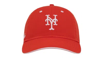Pre-owned Aimé Leon Dore Men's Aime Leon Dore X New Era Mets Souvenir Ballpark Hat In Red