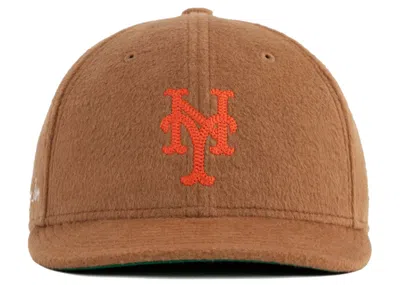 Pre-owned Aimé Leon Dore Men's Aime Leon Dore X New Era Moleskin Mets Hat In Tan
