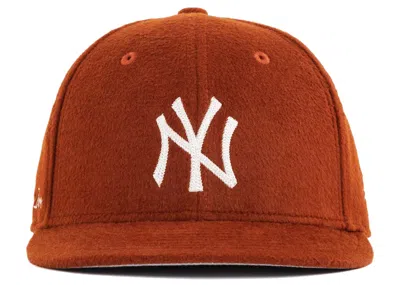 Pre-owned Aimé Leon Dore Men's Aime Leon Dore X New Era Moleskin Yankees Hat In Orange