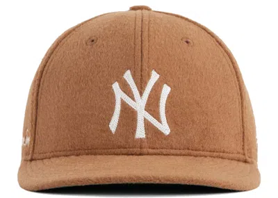 Pre-owned Aimé Leon Dore Men's Aime Leon Dore X New Era Moleskin Yankees Hat In Tan
