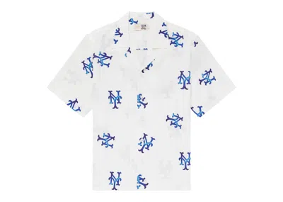 Pre-owned Aimé Leon Dore Men's Aime Leon Dore X New York Mets Leisure Shirt In White