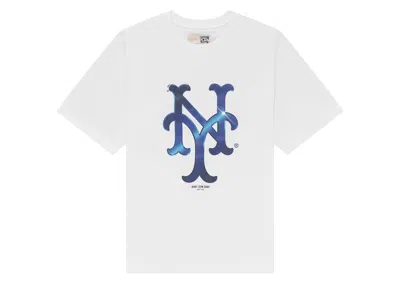 Pre-owned Aimé Leon Dore Men's Aime Leon Dore X New York Mets Logo Tee Shirt In White