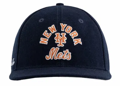 Pre-owned Aimé Leon Dore Men's Aime Leon Dore X New York Mets Wool Hat In Navy Blue