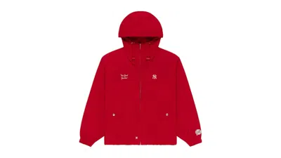 Pre-owned Aimé Leon Dore Men's Aime Leon Dore X New York Yankees Lightweight Jacket In Red