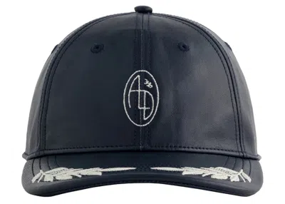 Pre-owned Aimé Leon Dore Men's Aime Leon Dore X Porsche 356 Leather Racing Hat In Navy Blue