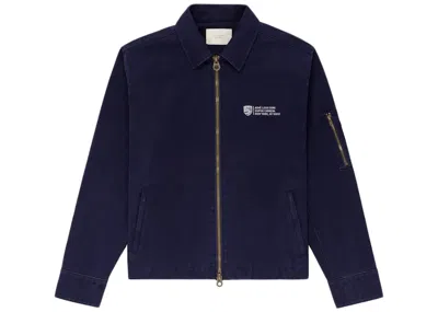 Pre-owned Aimé Leon Dore Men's Aime Leon Dore X Porsche 911sc Mechanic Jacket In Navy Blue