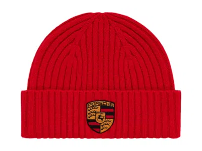 Pre-owned Aimé Leon Dore Men's Aime Leon Dore X Porsche 993 Turbo Cashmere Beanie In Tango Red
