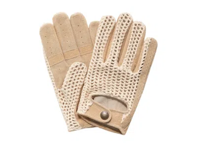 Pre-owned Aimé Leon Dore Men's Aime Leon Dore X Porsche 993 Turbo Crochet Driving Gloves In Beige