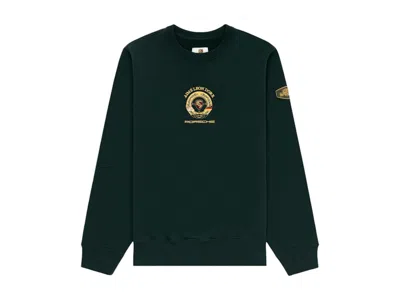 Pre-owned Aimé Leon Dore Men's Aime Leon Dore X Porsche 993 Turbo Embroidered Crewneck Sweatshirt In Pine Grove