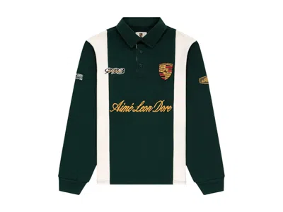 Pre-owned Aimé Leon Dore Men's Aime Leon Dore X Porsche 993 Turbo Heritage Rugby In Pine Grove In Green