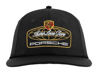 Pre-owned Aimé Leon Dore Men's Aime Leon Dore X Porsche 993 Turbo Racing Hat In Jet Black