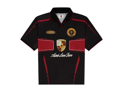 Pre-owned Aimé Leon Dore Men's Aime Leon Dore X Porsche 993 Turbo Team Jersey In Black