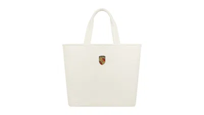 Pre-owned Aimé Leon Dore Men's Aime Leon Dore X Porsche Canvas Tote Bag In Cream In White