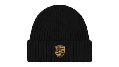 Pre-owned Aimé Leon Dore Men's Aime Leon Dore X Porsche Cashmere Beanie In Black