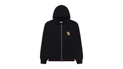 Pre-owned Aimé Leon Dore Men's Aime Leon Dore X Porsche Fullzip Hoodie In Black