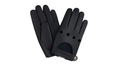 Pre-owned Aimé Leon Dore Men's Aime Leon Dore X Porsche Leather Driving Gloves In Black