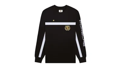 Pre-owned Aimé Leon Dore Men's Aime Leon Dore X Porsche Longsleeve Apex Tee Shirt In Black