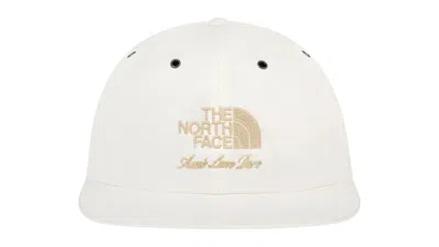 Pre-owned Aimé Leon Dore Men's Aime Leon Dore X The North Face Nylon Logo Hat In Natural White
