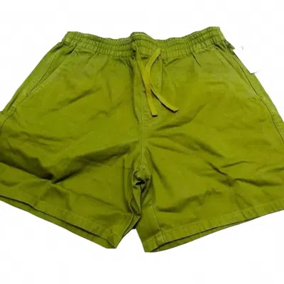 Aimé Leon Dore Men's Drawstring Chino Cotton Shorts In Olive Dark Green