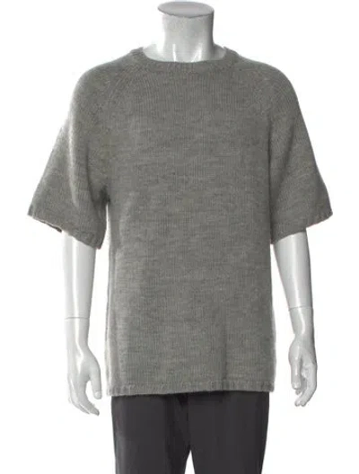 Pre-owned Aimé Leon Dore Merino Wool Crew Neck Pullover In Gray