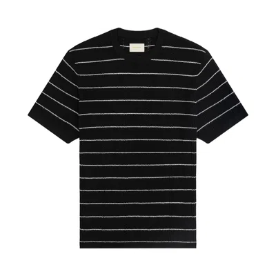 Pre-owned Aimé Leon Dore Merino Wool Eyelet Tee 'jet Black' | Men's Size Xxl