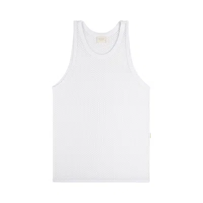Pre-owned Aimé Leon Dore Mesh Tank Top 'bright White' | Men's Size L