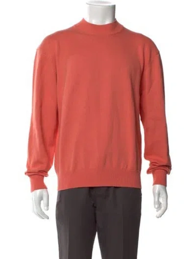 Pre-owned Aimé Leon Dore Mock Neck Long Sleeve Pullover In Orange