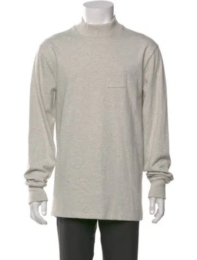 Pre-owned Aimé Leon Dore Mock Neck Long Sleeve T-shirt In Gray