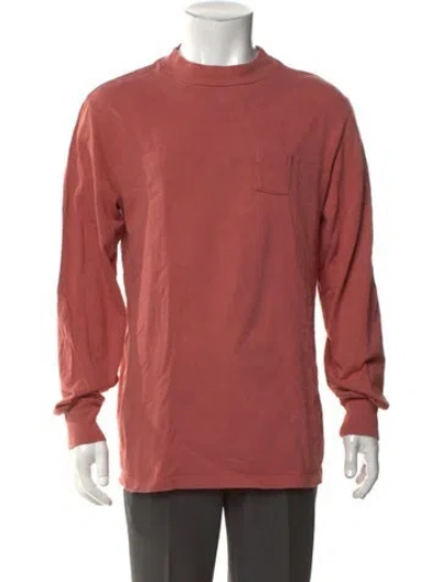Pre-owned Aimé Leon Dore Mock Neck Long Sleeve T-shirt In Pink