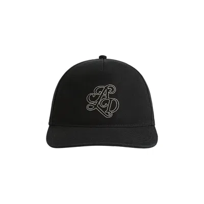 Pre-owned Aimé Leon Dore Monogram Logo Hat 'washed Black' | Men's Size Onesize