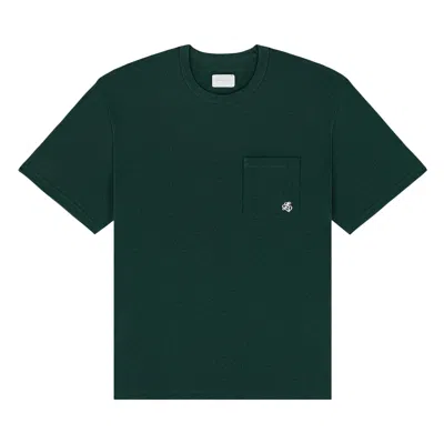 Pre-owned Aimé Leon Dore Monogram Pocket Tee 'pine Grove' | Green | Men's Size Xxl