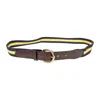 Aimé Leon Dore Multi Drake's Striped Web Belt In Multi