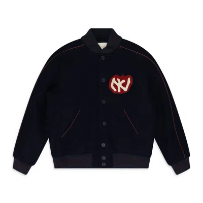 Aimé Leon Dore Navy Alumni Varsity Jacket In Blue