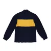 Aimé Leon Dore Navy Aran Cable Mockneck Sweater In Blue